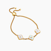 Pearl Clover Custom Name Bracelet