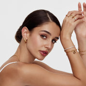 Paperclip Initial Birthstone Bracelet