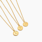 Initial Stamp Necklace