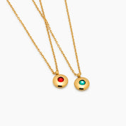 Mini Birthstone Pendant Necklace