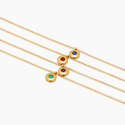 Mini Birthstone Pendant Necklace