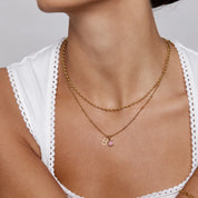 Gem Initial Necklace