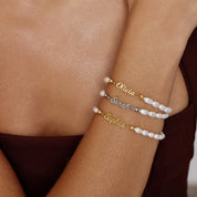 Freshwater Pearl Name Bracelet