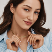 Engraved Herringbone Necklace