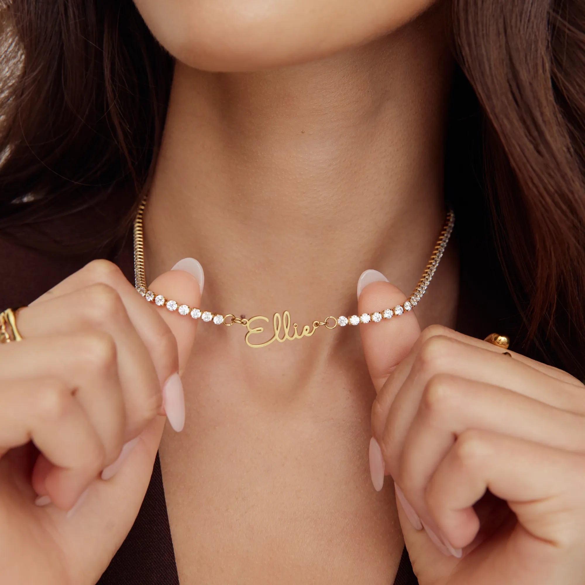 Signature Name Tennis Necklace