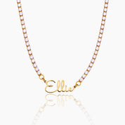 Signature Name Tennis Necklace